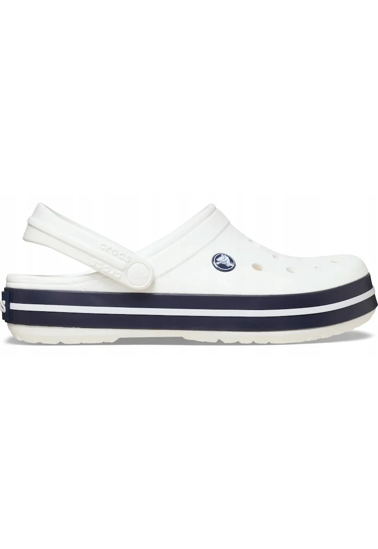 Saboti barbati Crocband 11016 alb bleumarin, Alb/Bleumarin