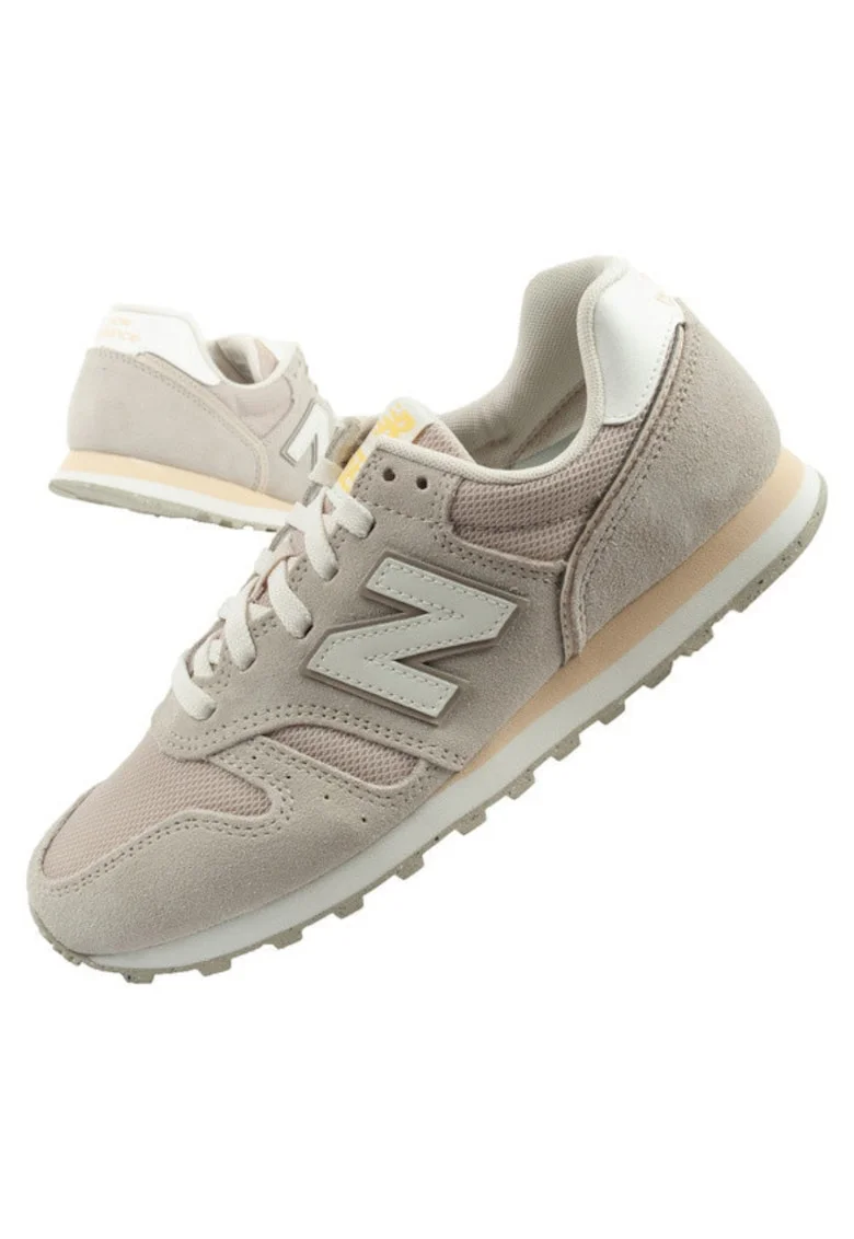 Pantofi sport  373 pentru femei, piele la moda, bej, alb, Bej