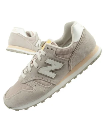 Pantofi sport  373 pentru femei, piele la moda, bej, alb, Bej