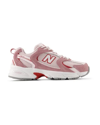 Pantofi sport 530 cu insertii din material textil, Roz pal/Roz prafuit