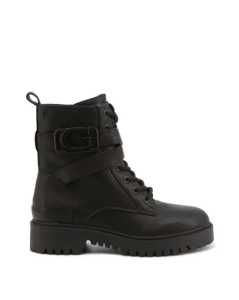 Botine  Toamna/Iarna, Material sintetic, Negru