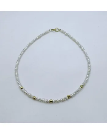 Bratara glezna, handmade, realizata din perle de cultura, accesorii argint925. lungime:25 cm