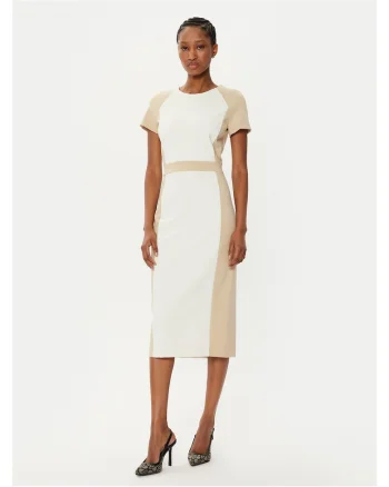 Rochie de cocktail dama  ecru