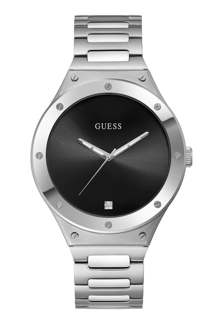 Ceas quartz cu un diamant, Argintiu