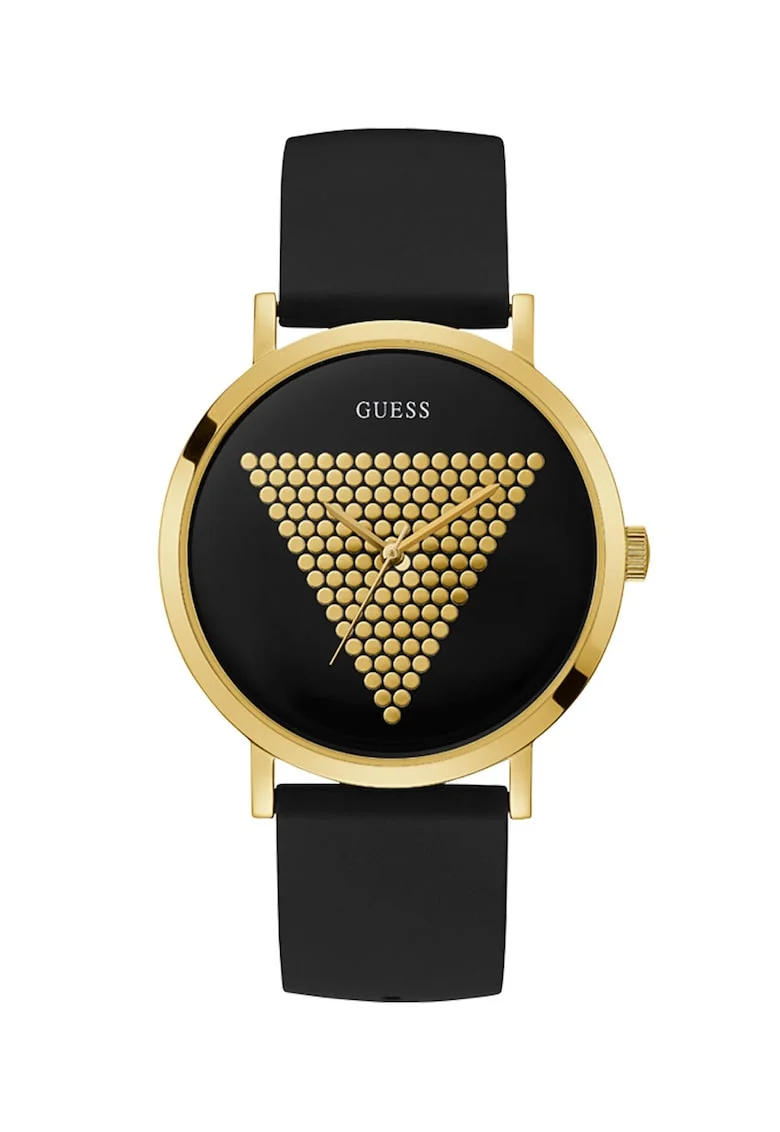 Ceas cu bratara de silicon, Negru