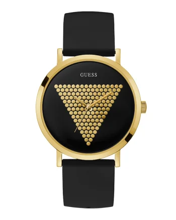 Ceas cu bratara de silicon, Negru