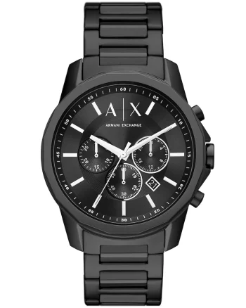 Ceas quartz cronograf, Negru