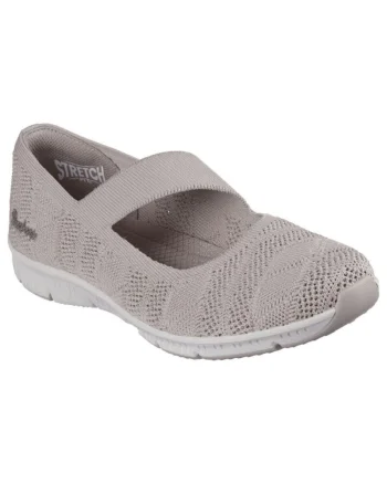 Balerina  Skechers Be-Cool Sweet Knit cu bretele 100648-TPE taupe