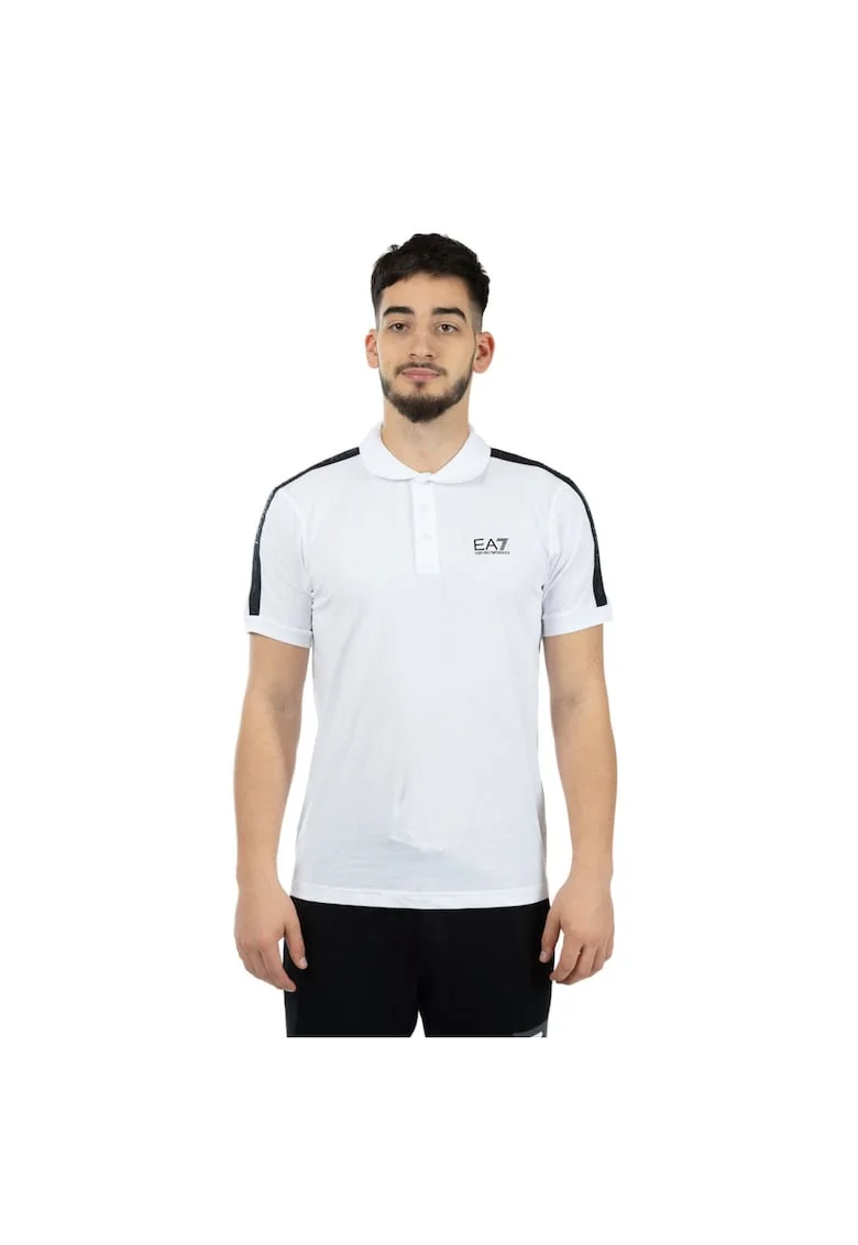 Tricou polo Emporio Armani  Train Logo Series M Tape Polo CO 3DPF23PJ02Z01100
