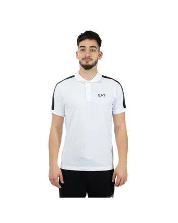 Tricou polo Emporio Armani  Train Logo Series M Tape Polo CO 3DPF23PJ02Z01100