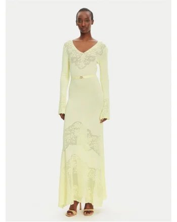 Rochie tricotata de dama  bej, fabricata din material de calitate