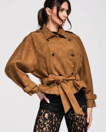 Jacheta de piele  OW-JANP-0114, Maro camel