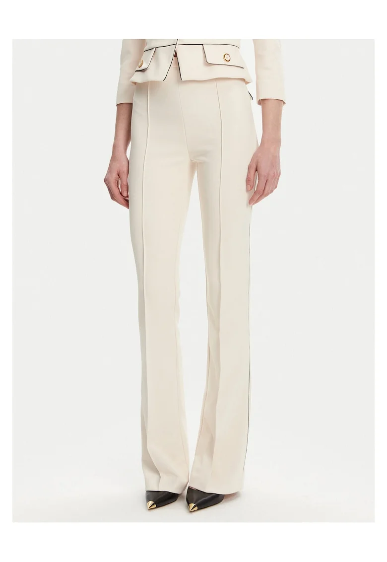 Pantaloni dama  ecru, stofa