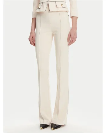 Pantaloni dama  ecru, stofa