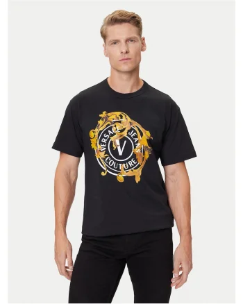 Tricou barbati  negru/galben/alb, bumbac