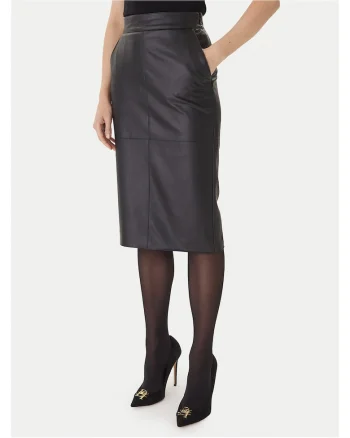 Fusta  imitatie de piele, neagra