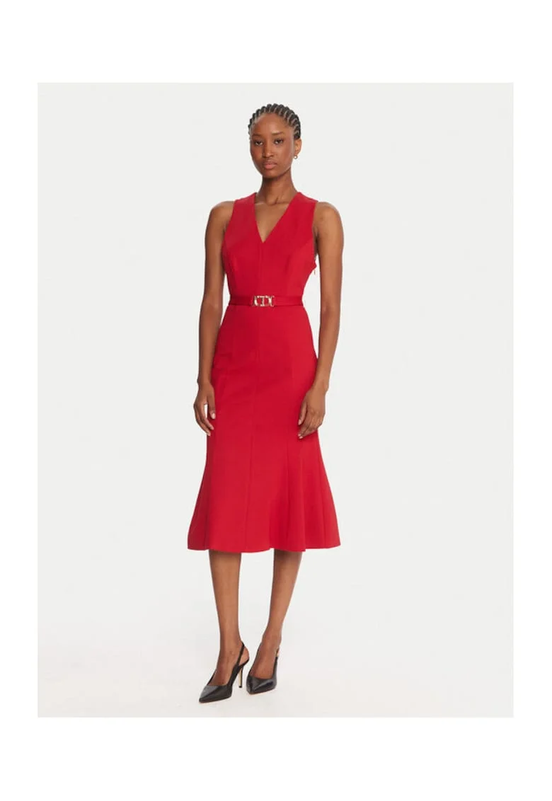 Rochie de cocktail pentru femei  rosu