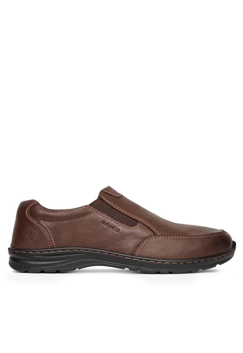 Pantofi barbati,  RELAX-01 MI18, piele naturala, maro,