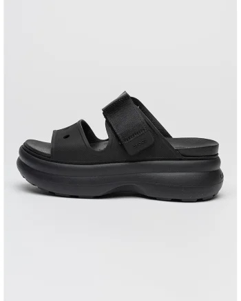 Papuci demi-wedge cu velcro Soho