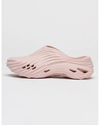 Saboti unisex cu perforatii si model texturat Echo Wave, Roz pastel