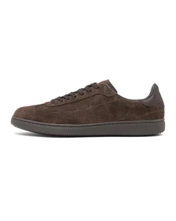 Pantofi sport Marcella din piele intoarsa, Maro inchis