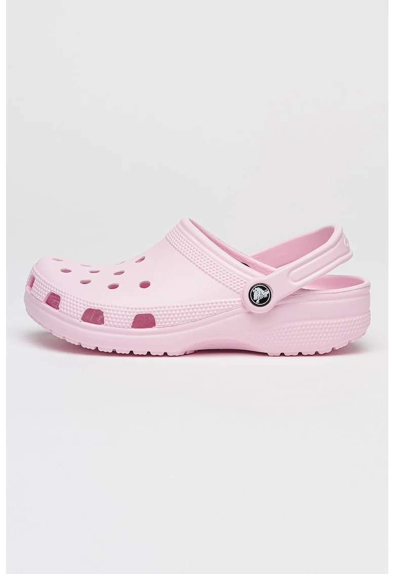 Saboti slingback cu model unisex Classic Roomy, Roz pastel