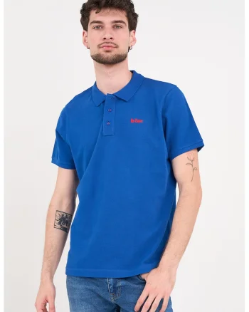 Tricou polo cu logo brodat, Albastru royal