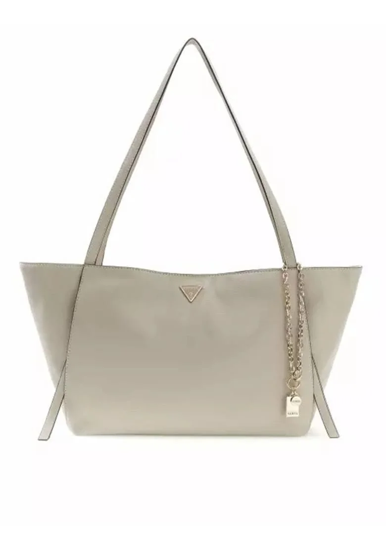 Geanta shopper din piele ecologica Devon 3 Comp, Maro taupe deschis