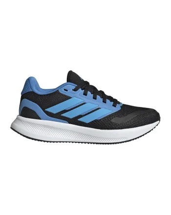 Pantofi sport Run Falcon 5 low-cut din plasa, Negru/Albastru deschis