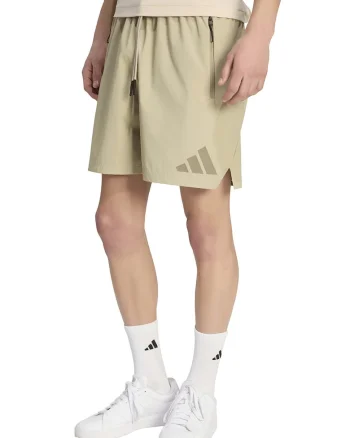 Pantaloni scurti cu buzunare cu fermoar Z.N.E., Maro deschis