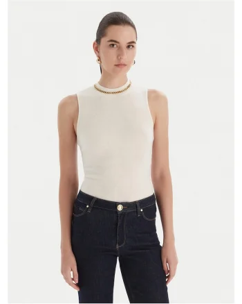 Pulover dama  negru, S, Crem