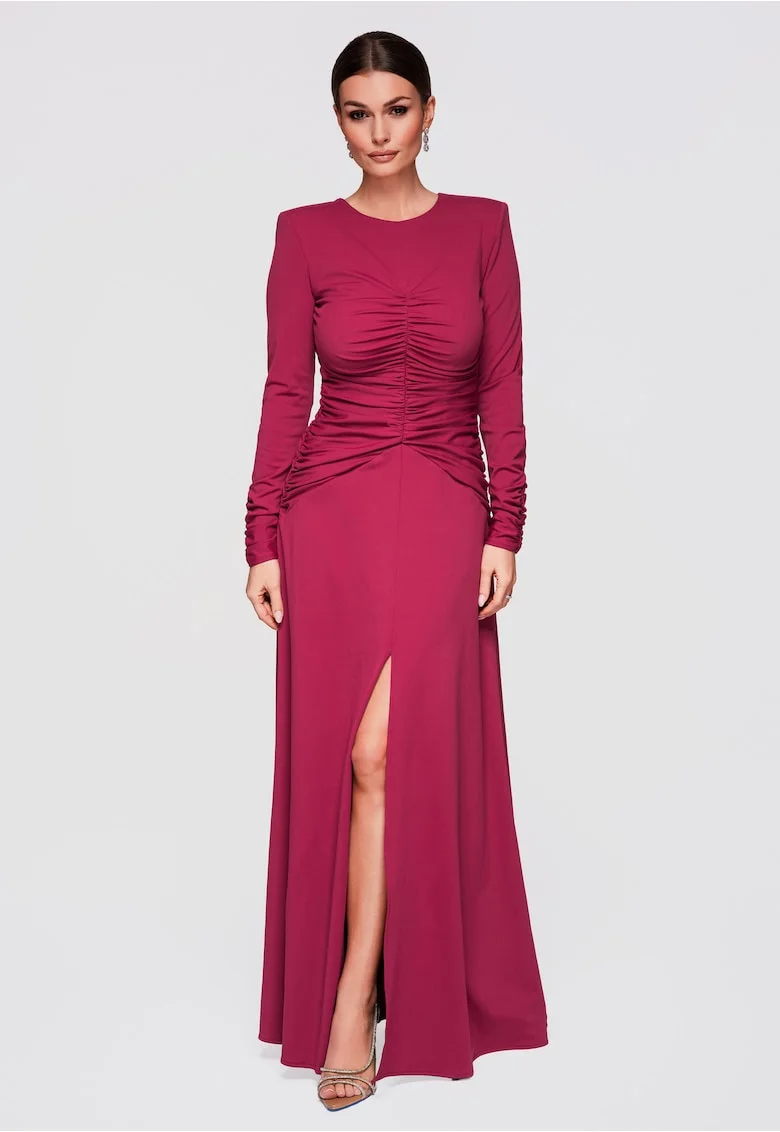 Rochie maxi eleganta de seara  LA-OM-DLR272, Visiniu
