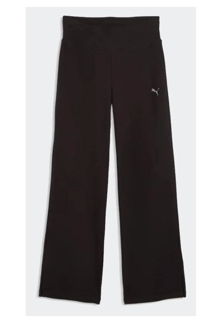 Pantaloni dama,  talie inalta, confortabili, negru, bumbac/poliester/elastan