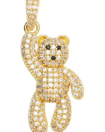 Pandantiv Auriu Teddy Crystal