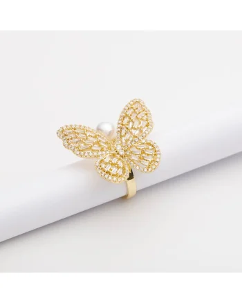 Inel Oversize,  Aur 14K, Design unicat, Culoare aurie