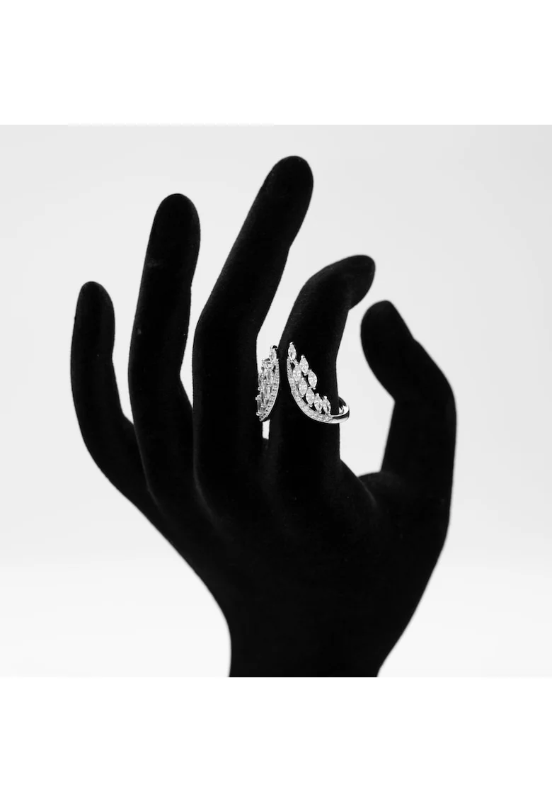 Inel Statement Inger,  Aur, Dimensiune Ajustabila, Cristale Zirconia