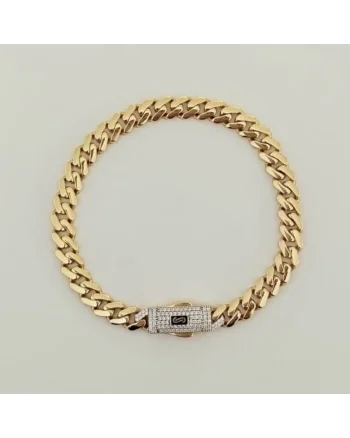 Bratara Aurie  Monaco Pure Luxury, 18cm, ajustabila, cu cristale zirconia