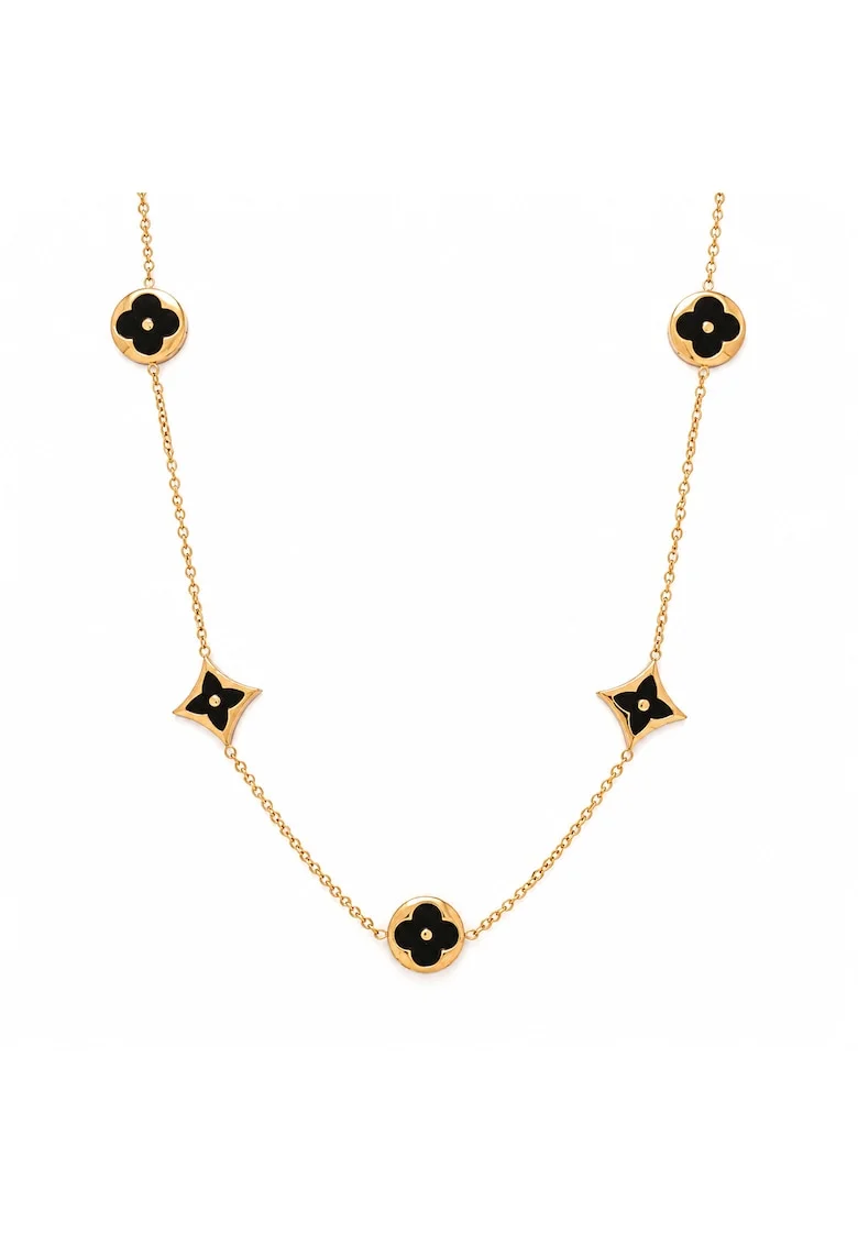 Colier LV Black&Gold
