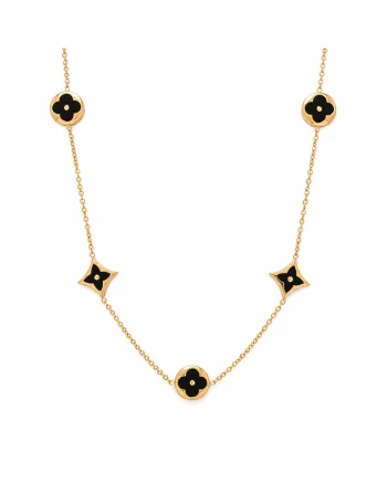 Colier LV Black&Gold
