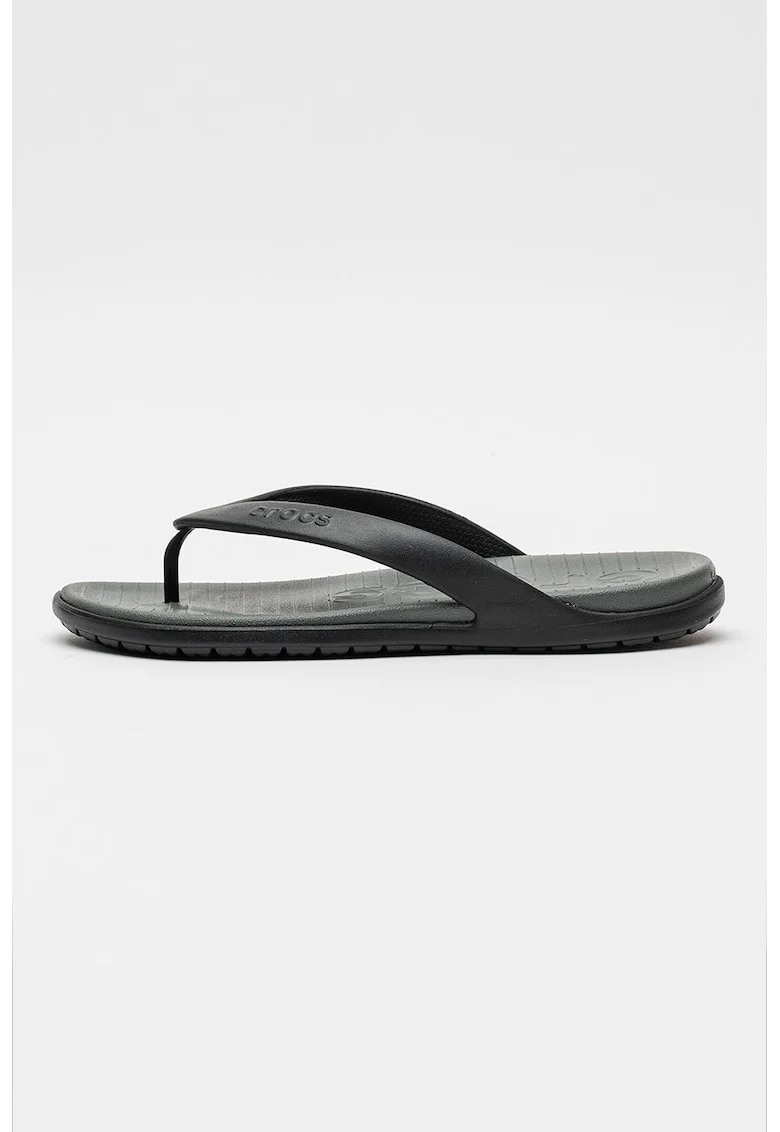 Papuci flip-flop cu model uni Coast, Negru