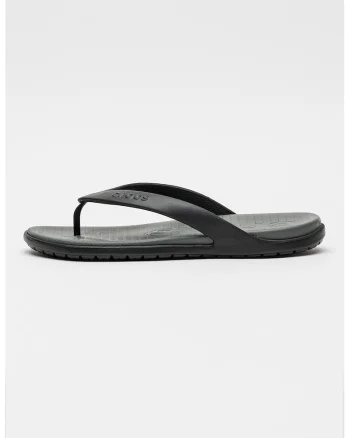 Papuci flip-flop cu model uni Coast, Negru