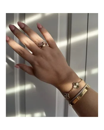 Set bijuterii femei  bratara aur, design Luxury Gold & Love