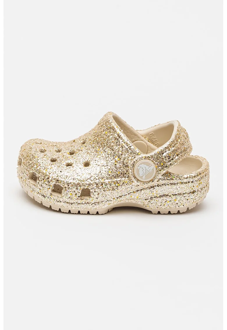 Saboti slingback stralucitori Classic, Auriu