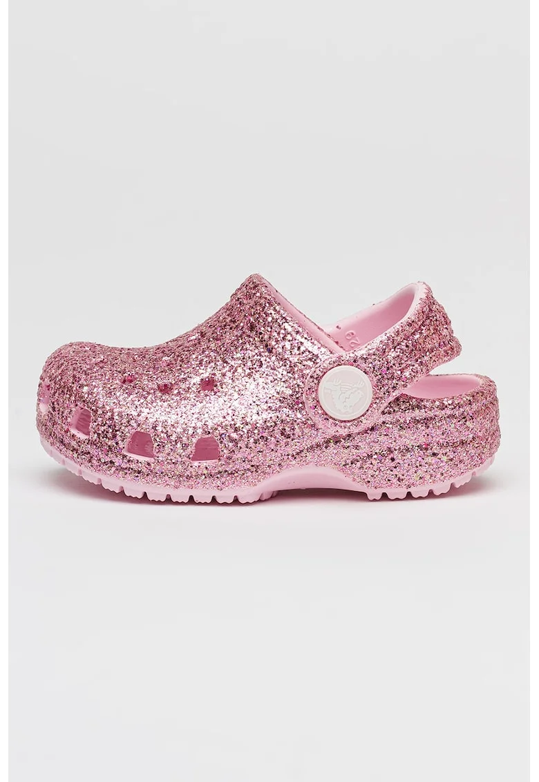 Saboti slingback stralucitori Classic, Fucsia