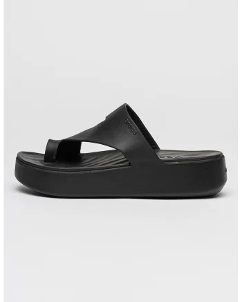 Papuci wedge Getaway, Negru