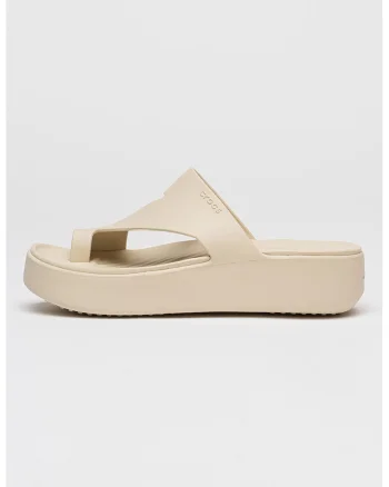 Papuci wedge Getaway, Bej deschis