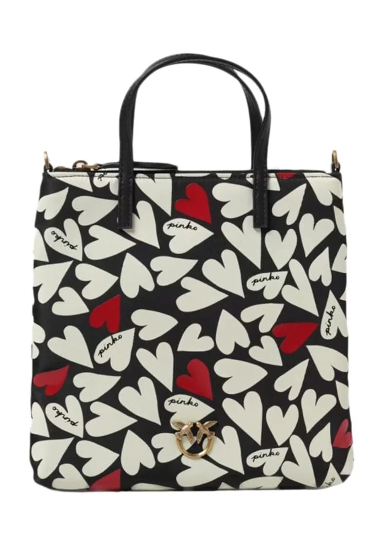 Geanta dama  Love Berry H3, poliester, negru, shopper