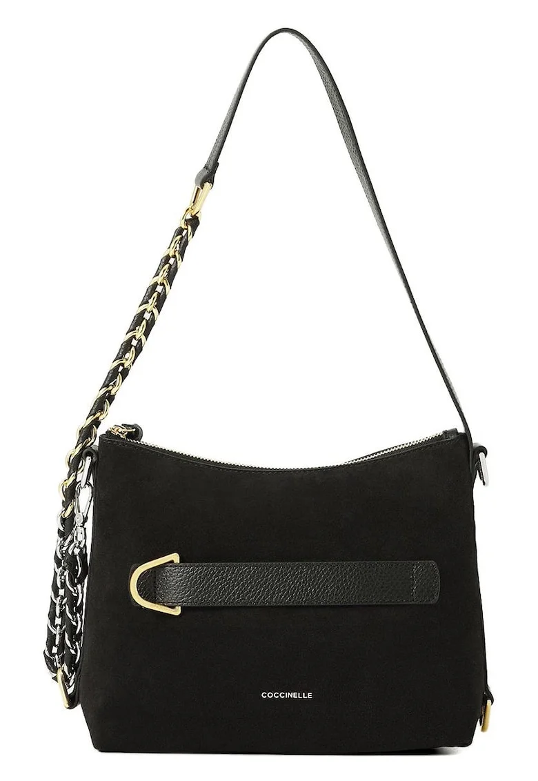 Geanta de umar  Gretel piele naturala negru 25x19x10 cm