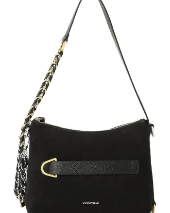 Geanta de umar  Gretel piele naturala negru 25x19x10 cm