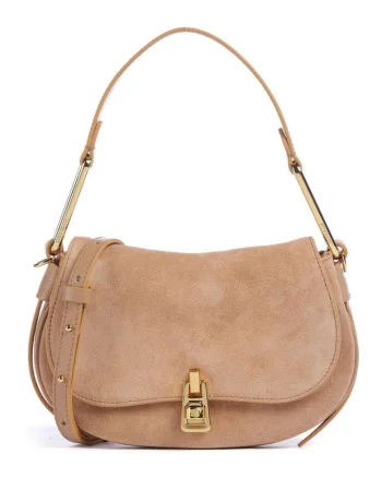Geanta de umar  Magie Suede piele naturala nude
